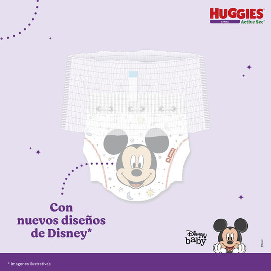 Pantaloncitos Huggies Active Sec Etapa 4/XG 25 uds